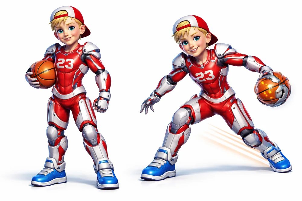 Micho in exosuit