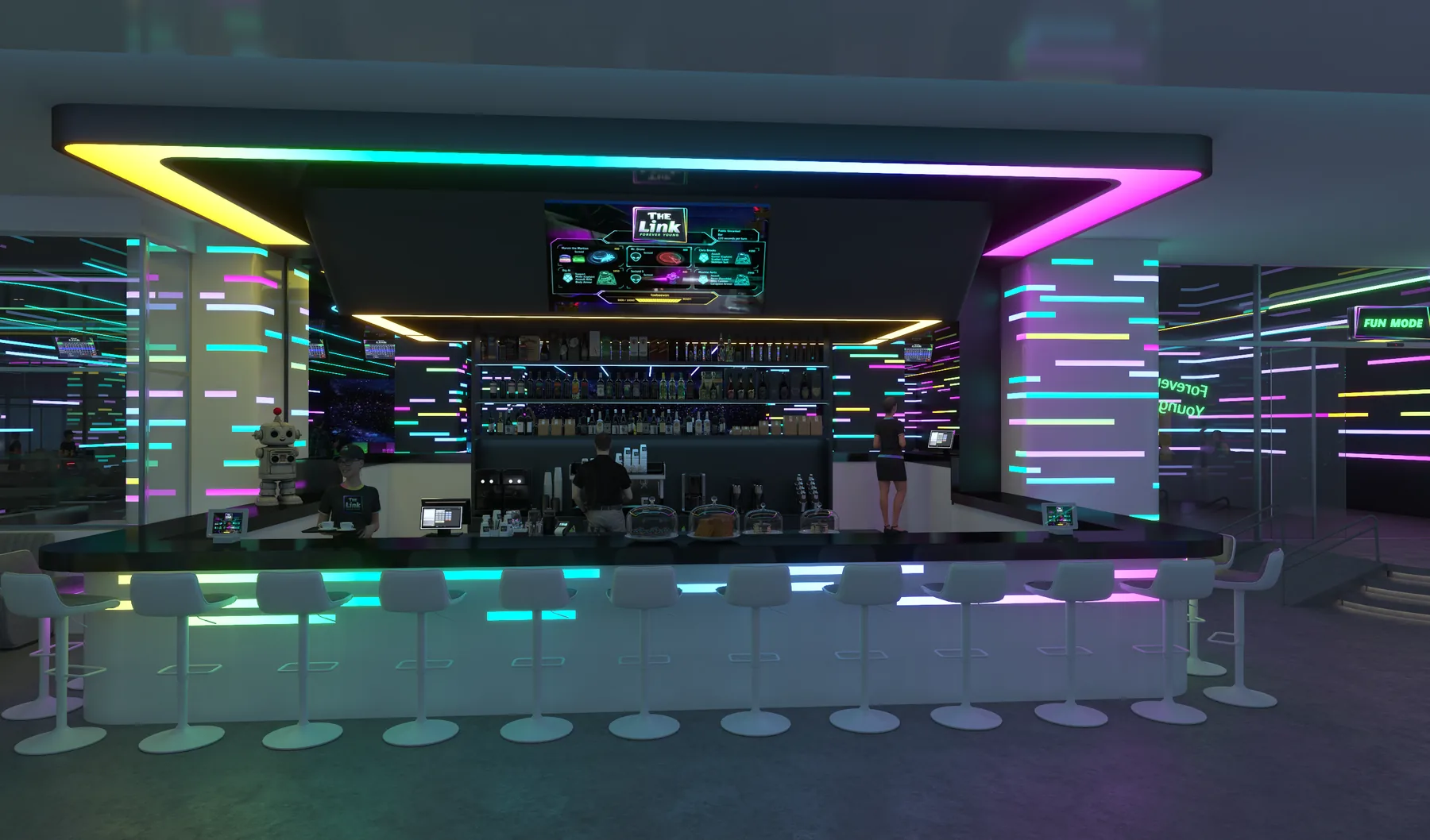 Central drinks and mocktail bar