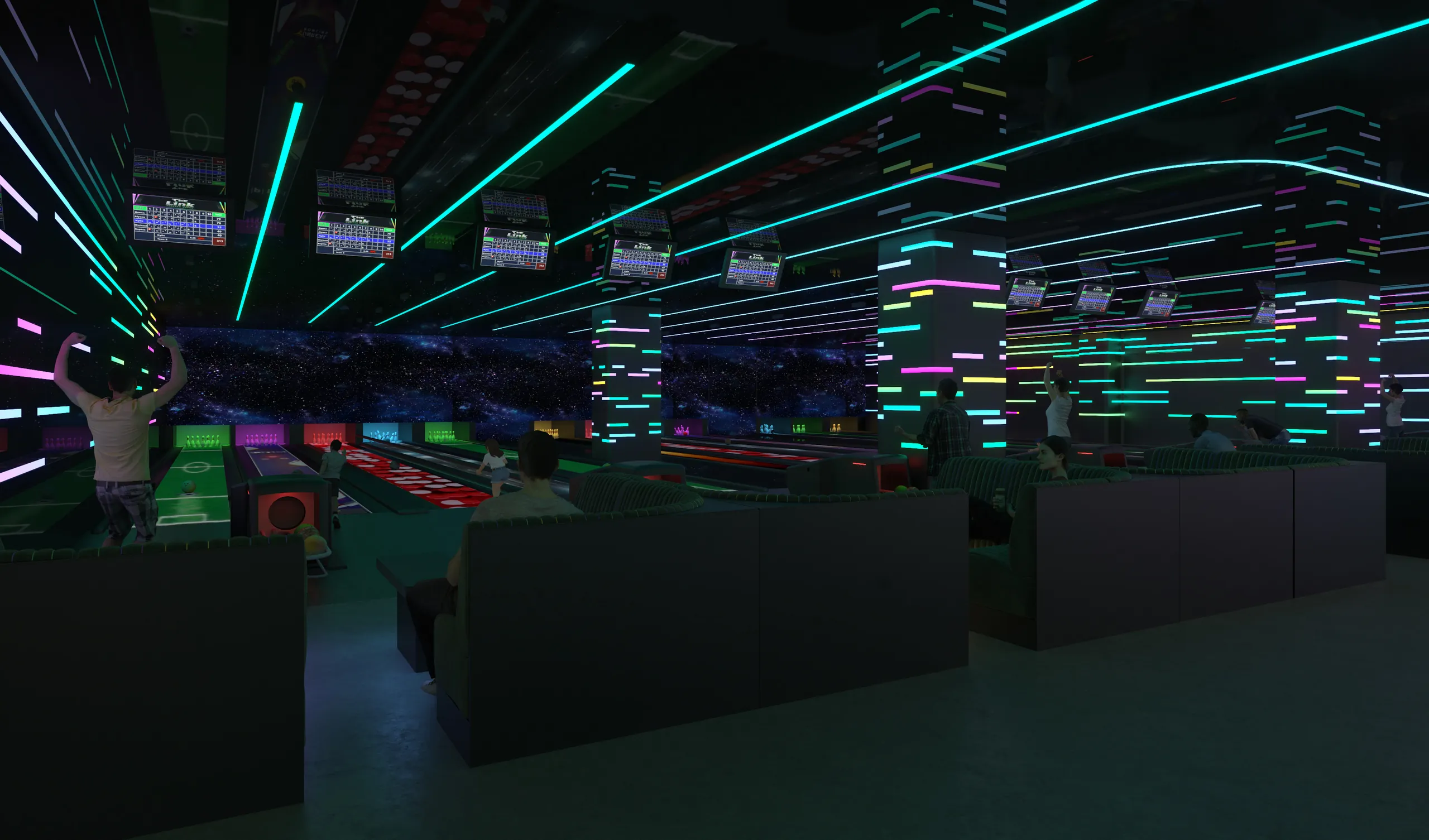 Bowling lanes