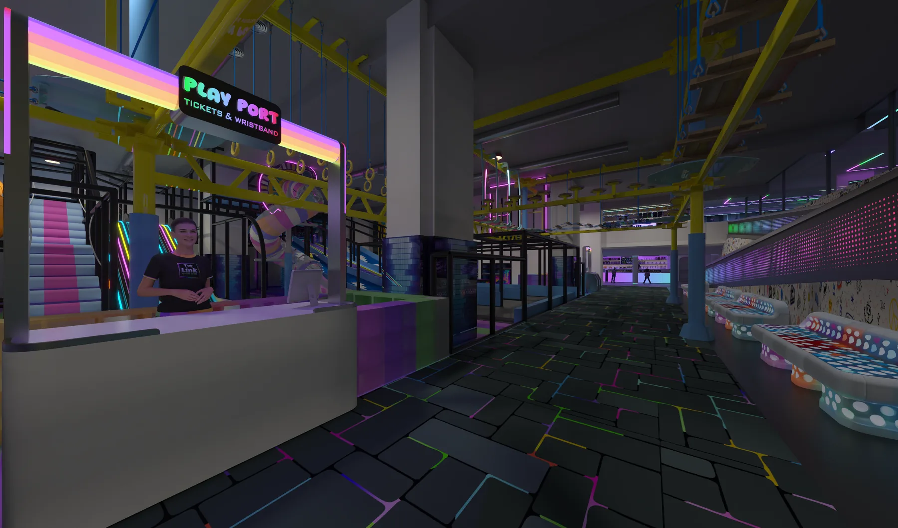 Play Port and climbing structure